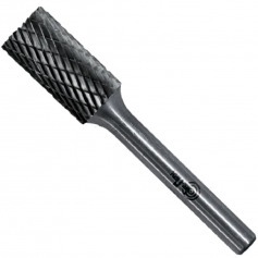 Lima rotativa endurecida cilndrica reta 10 x 20 mm haste 6 mm - 23.212