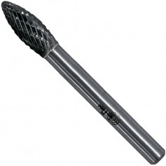 Lima rotativa endurecida em chama 6 x 18 mm haste 6 mm - 23.282