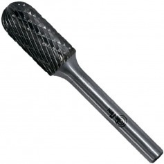 Lima rotativa endurecida cilndrica redonda 8 x 20 mm haste 6 mm - 23.206