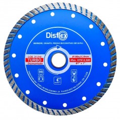 Disco diamantado turbo 180 mm para concreto - 21.010