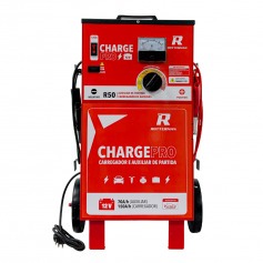 Carregador de bateria 12V rápido e lento 50A com auxiliar de partida - Charge PRO Carregador de bateria 12V rápido e lento 50A com auxiliar de partida - Charge PRO