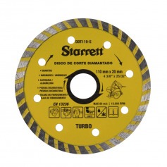 Disco diamantado turbo 110 mm para alvenaria - DDT110-S