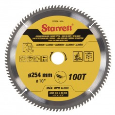 Disco de serra para aluminio 254 mm x 30 mm 100 dentes - CCS254-100DA Disco de serra para aluminio 254 mm x 30 mm 100 dentes - CCS254-100DA