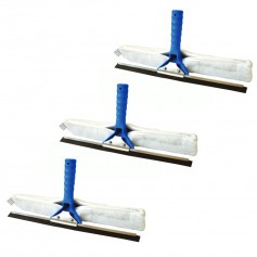 Rodo combinado limpa vidros 45 cm 2 em 1 sem cabo com 3 peas - MVCB450