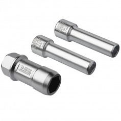 Soquete vazado 19 mm e dois adaptadores da porca do amortecedor dianteiro - 143338