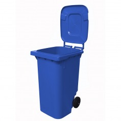 Carrinho coletor de lixo 240 litros sem pedal - 13627