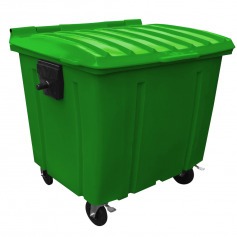 Container de plástico injetado para lixo 1000L - Injet Container de plástico injetado para lixo 1000L - Injet