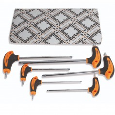 Jogo de chave hexalobular tipo L com cabo T 6 pe�as - BW 96T