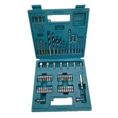 Jogo de brocas bits e soquetes 60 pe�as com maleta - E-11829