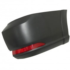 Para-choque Saveiro G7 2016 a 2023 Traseiro direiro  preto com refletor sem sensor - 6644