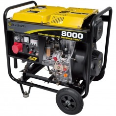 Gerador de energia 7,5 Kva a diesel partida el�trica trif�sico 380V - 8000