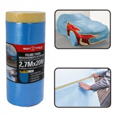 Filme para mascaramento eletrost�tico com fita resistente a 120�C 2,7 x 20m