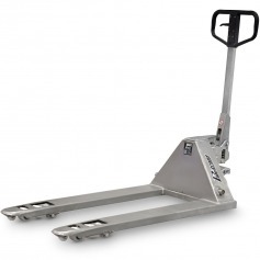 Transpalete hidr�ulico a�o inox 2.500 kg 680 mm com rodas duplas de nylon - TM2500IC