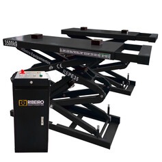 Elevador automotivo hidráulico pantográfico 3,5 T de embutir monofásico preto - REPEI35 Elevador automotivo hidráulico pantográfico 3,5 T de embutir monofásico preto - REPEI35