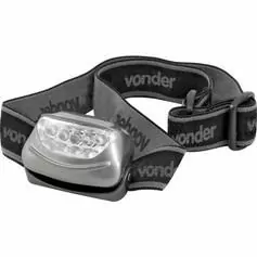 Lanterna de cabeça com 5 leds e 20 lúmens - LC 005