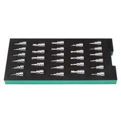 Jogo de soquete com ponta encaixe 3/8