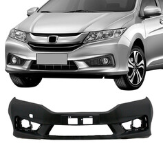 Para-choque City 2015 a 2017 dianteiro preto com e sem farol - 8120