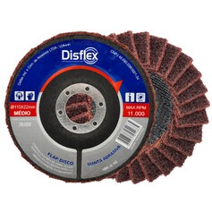 Disco de lixa flap disc manta abrasiva 4.1/2pol m�dio - 39.009