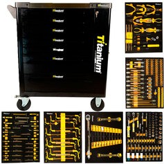 Carrinho para ferramentas com 7 gavetas e 258 ferramentas - Work Station