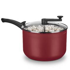 Pipoqueira antiaderente 4,8L com tampa de vidro cereja - 3030