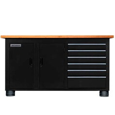 Bancada fechada com 6 gavetas e 2 portas RLL-204