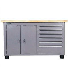 Bancada fechada com 6 gavetas e 2 portas RLL-204