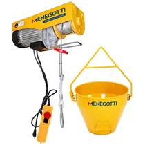 Guincho talha elétrica 300/600kg elevação até 12m Prime V2 com Caçamba de 50L Guincho talha elétrica 300/600kg elevação até 12m Prime V2 com Caçamba de 50L