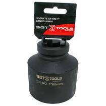 Soquete sextavado de impacto longo 65 mm encaixe 1 Soquete sextavado de impacto longo 65 mm encaixe 1