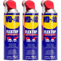 Kit 3 �leos lubrificante desengripante com Bico Inteligente 500 ml - FLEXTOP