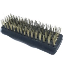 Escova de a�o latonado manual com 6 fileiras sem cabo - 0.2025