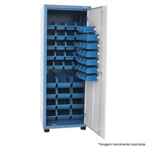 Arm�rio organizador gaveteiro com 52 gavetas mistas porta de a�o - AM-50 