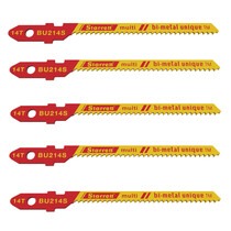 L�mina serra tico tico para cortes curvos 50 mm 14 dentes multiuso com 5 pe�as - BU214S