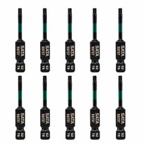 Jogo de bits de impacto hexalobular T30 x 50 mm encaixe 1/4