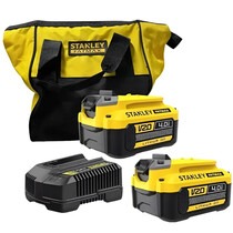 Kit 2 Baterias 20V 4Ah + Carregador bivolt e Bolsa- SCB244CK