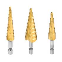 Jogo de brocas escalonadas 3 a 20 mm 3 pe�as - BOM-5020
