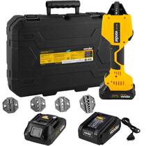 Alicate microcrimpador a bateria 18V 2Ah 0,25 a 16mm com 2 baterias AMC 160