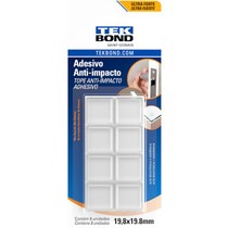 Protetor adesivo anti-impacto quadrado 19,8 mm com 8 unidades