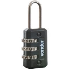 Cadeado em lat�o preto com segredo 