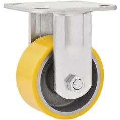 Rodízio fixo de poliuretano e ferro fundido 8 Rodízio fixo de poliuretano e ferro fundido 8