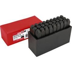 Jogo de alfabeto em a�o para grava��o 4 mm 