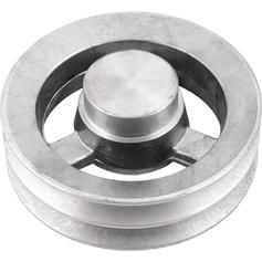 Polia de alumínio 2 canais perfil B 150 mm sem furo - 6684220150 Polia de alumínio 2 canais perfil B 150 mm sem furo - 6684220150