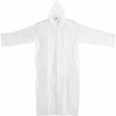 Capa de chuva em PVC laminado sem forro transparente