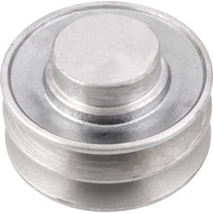 Polia de alum�nio 2 canais perfil A 80 mm - 6684120080