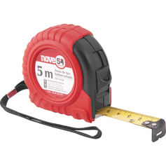 Trena emborrachada com fita de aço 19 mm x 5 m Trena emborrachada com fita de aço 19 mm x 5 m