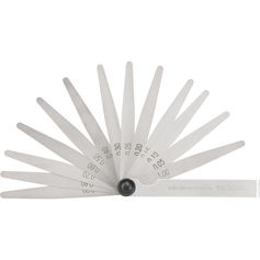 Calibre de folga 0,05 mm a 1,00 mm com 13 lâminas - CF 013 Calibre de folga 0,05 mm a 1,00 mm com 13 lâminas - CF 013