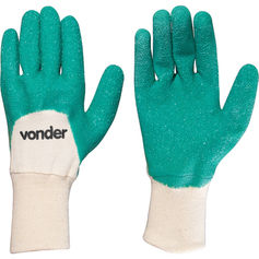 Luva de malha com látex verde - MLV 1002 Luva de malha com látex verde - MLV 1002