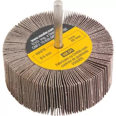 Roda de lixa 80 mm x 30 mm com haste grão 220 