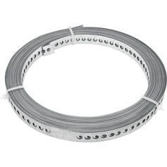 Fita de aço perfurada 19 mm x 0,40 mm x 10 m Fita de aço perfurada 19 mm x 0,40 mm x 10 m