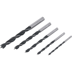 Jogo de brocas 3 pontas  de 3mm a 8 mm com 5 peas - Vonder