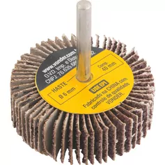 Roda de lixa 60 mm x 20 mm com haste grão 36 